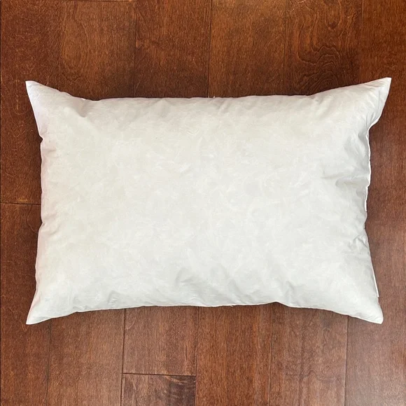 Rare Crate&Barrel Ecru Skier Pillows, Cotton, Linen and Feather, Set of Two